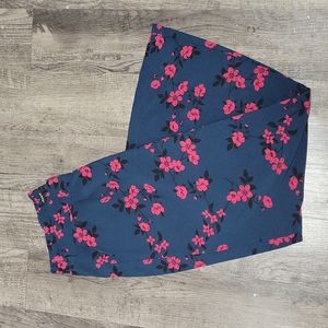 Torrid Floral Print Challis Wide Leg Pants